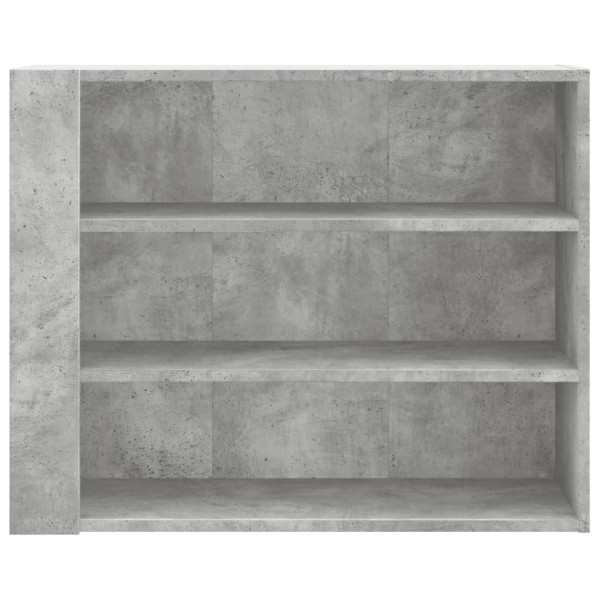Mueble de pared madera ingeniería gris hormigón 75x35x60 cm M 4