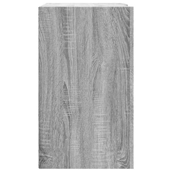 Armario de pared madera de ingeniería gris Sonoma 75x35x60 cm M 5