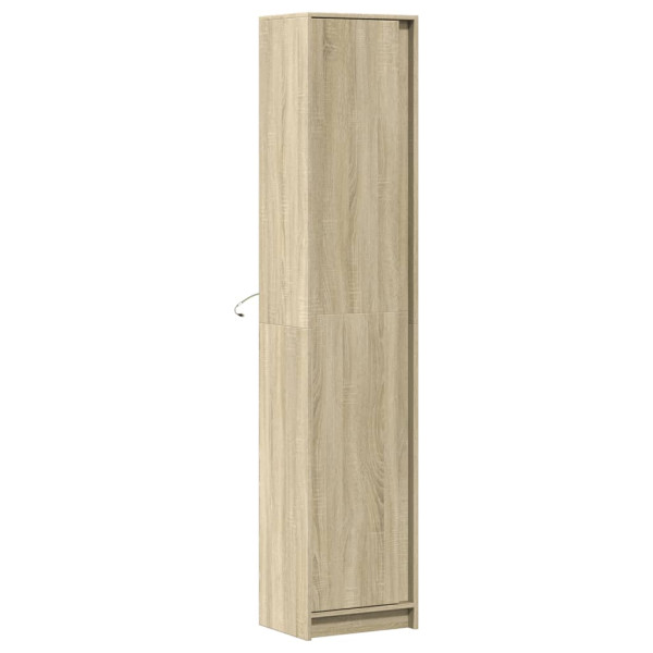 Aparador con LED madera ingeniería roble Sonoma 41.5x32.5x200cm M 4