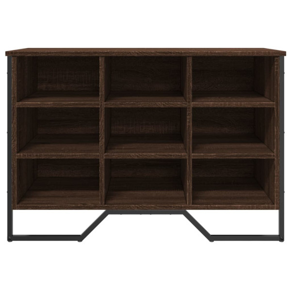 Zapatero de madera de ingeniería roble ahumado 90x38x61.5 cm M 4