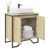 Armario lavabo baño madera ingeniería roble Sonoma 60x35x60 cm 1