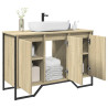 Armario lavabo baño madera ingeniería roble Sonoma 91x35x60 cm 1