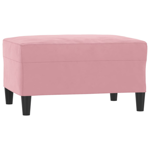 Juego de sofás con cojines 3 piezas terciopelo rosa M 5