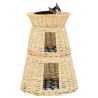 Set cestas de gatos 3 uds. con cojines sauce natural 47x34x60cm 1