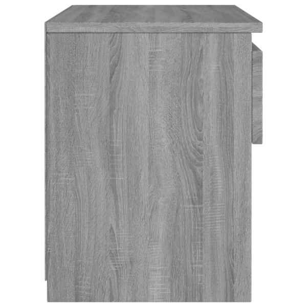 Mesita noite de madeira compensada cinza Sonoma 40x30x39cm M 5