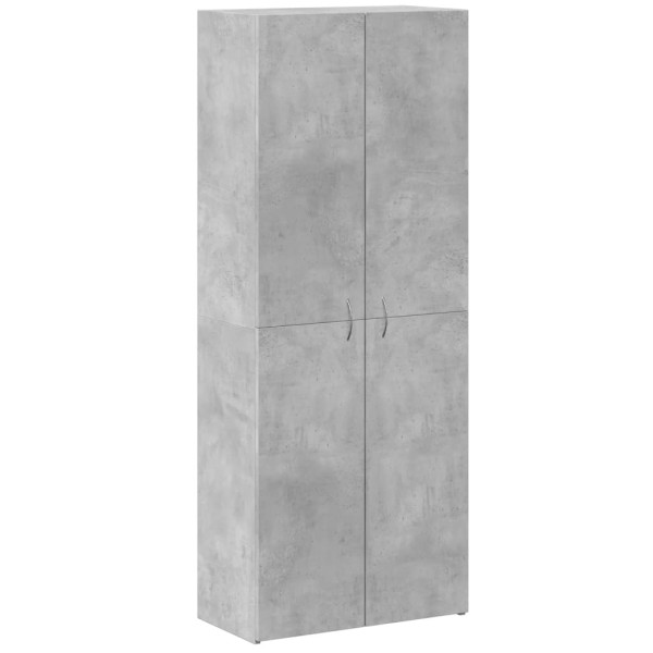 Armario archivador madera ingeniería gris hormigón 60x32x153 cm M 2