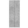 Armario archivador madera ingeniería gris hormigón 60x32x153 cm 4