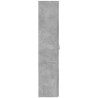 Armario archivador madera ingeniería gris hormigón 60x32x153 cm 5
