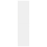 Roupeiro 80x50x200 cm derivados de madeira branco 5
