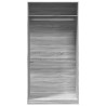 Armario de madera contrachapada gris Sonoma 100x50x200 cm 4