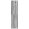 Armario de madera contrachapada gris Sonoma 100x50x200 cm 5