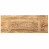 Tablero de mesa rectangular madera maciza mango 80x30x2.5 cm 5