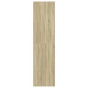 Armario madera contrachapada color roble Sonoma 100x50x200 cm 5