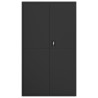 Armario archivador de acero negro 105x40x180 cm 3