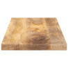 Tablero de mesa rectangular madera maciza mango 90x20x2.5 cm 4