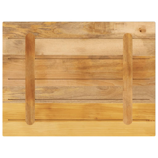 Tablero de mesa rectangular madera mango rugosa 70x60x2.5 cm M 5