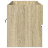 Mueble de lavabo de baño madera roble Sonoma 100x38.5x45 cm 5