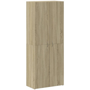Armario archivador madera ingeniería roble Sonoma 60x32x153 cm H