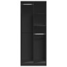 Armario de madera de ingeniería negro 80x50x200 cm 4