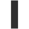 Armario de madera de ingeniería negro 80x50x200 cm 5