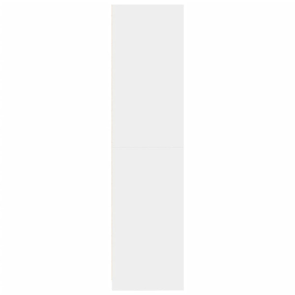 Armario de madera contrachapada blanco 50x50x200 cm M 5