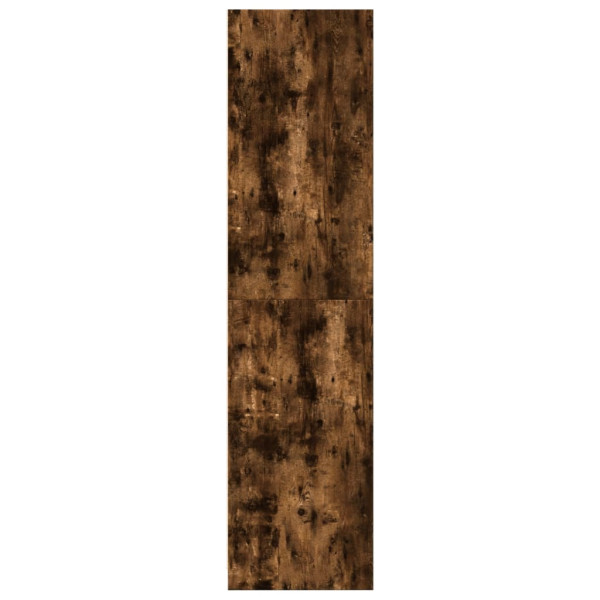 Armario madera contrachapada color roble ahumado 100x50x200 cm M 5