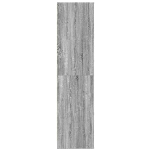 Armario de madera de ingeniería gris Sonoma 80x50x200 cm M 5