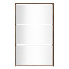 Mueble zapatero y espejo 3 niveles roble marrón 63x17x102.5 cm 4