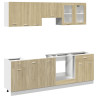 Set muebles de cocina 8 pzas madera de ingeniería roble Sonoma 2