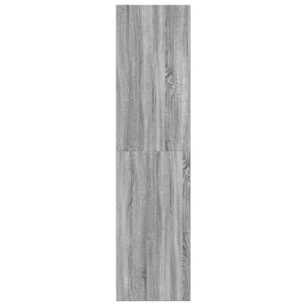 Armario de madera contrachapada gris Sonoma 100x50x200 cm M 5