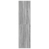 Armario de madera contrachapada gris Sonoma 100x50x200 cm 5