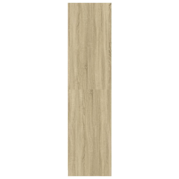 Armario de madera contrachapada color roble 50x50x200 cm M 5