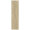 Armario de madera contrachapada color roble 50x50x200 cm 5