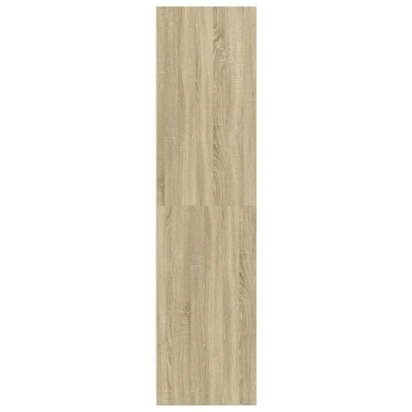 Armario madera contrachapada color roble Sonoma 100x50x200 cm M 5