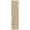 Armario madera contrachapada color roble Sonoma 100x50x200 cm 5