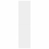 Armario de madera contrachapada blanco 100x50x200 cm 5