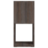 Armário giratório 34.5x34.5x75.5cm aglom. cinza/carv. castanho 4