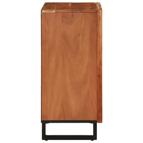 Aparador de madera maciza acacia 60x34x75 cm M 4