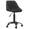 Silla de oficina de terciopelo negro 1