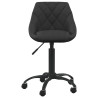 Silla de oficina de terciopelo negro 2