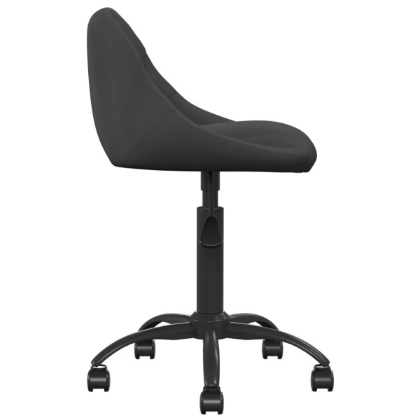 Silla de oficina de terciopelo negro M 3