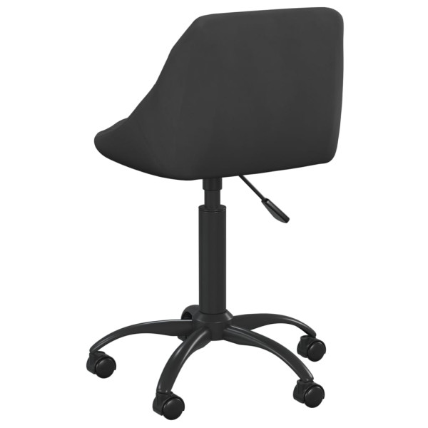 Silla de oficina de terciopelo negro M 4