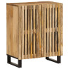 Aparador de madera maciza de mango rugosa 60x34x75 cm 1
