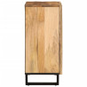 Aparador de madera maciza de mango rugosa 60x34x75 cm 4
