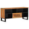 Mueble de TV madera maciza de acacia 100x34x46 cm 1