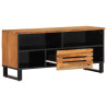 Mueble de TV madera maciza de acacia 100x34x46 cm 3