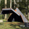 Tenda de campismo tipi para 5 pessoas impermeável cinzento 1