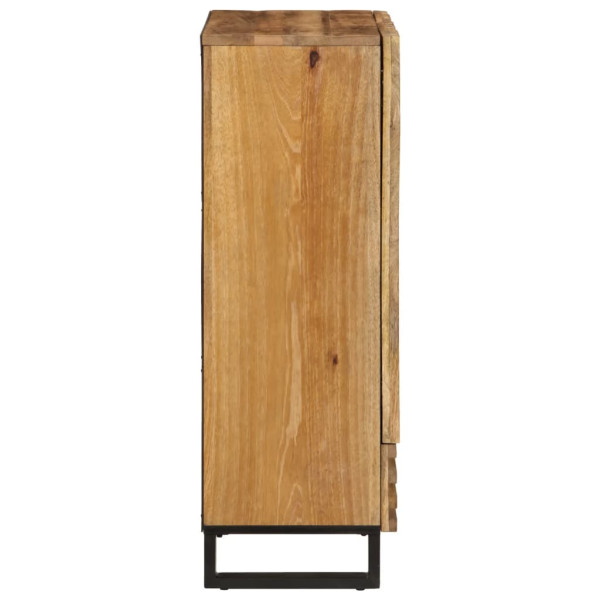 Aparador alto de madera maciza mango rugosa 60x34x100 cm M 4