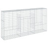 VidaXL Cesto gabião com cobertura 300x50x150 cm ferro galvanizado 2