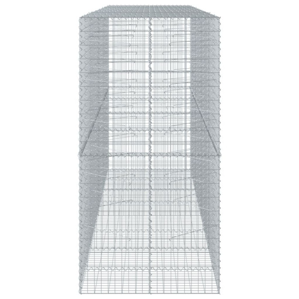 Cesto gabião com cobertura 400x100x200 cm ferro galvanizado M 4